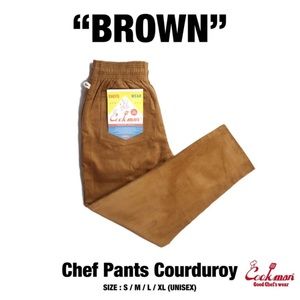 Cookman - corduroy chef pants size M